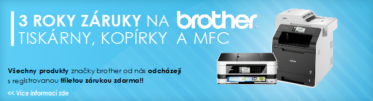 Záruka 3 roky na stroje brother